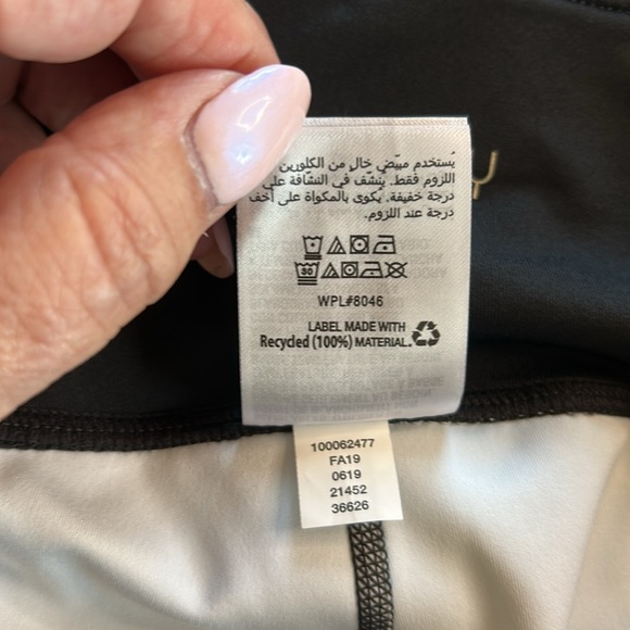 Ideology Abstract Green Camo Mesh Outer Leg Panel Leggings Workout Pants Sz 1X - Picture 7 of 11